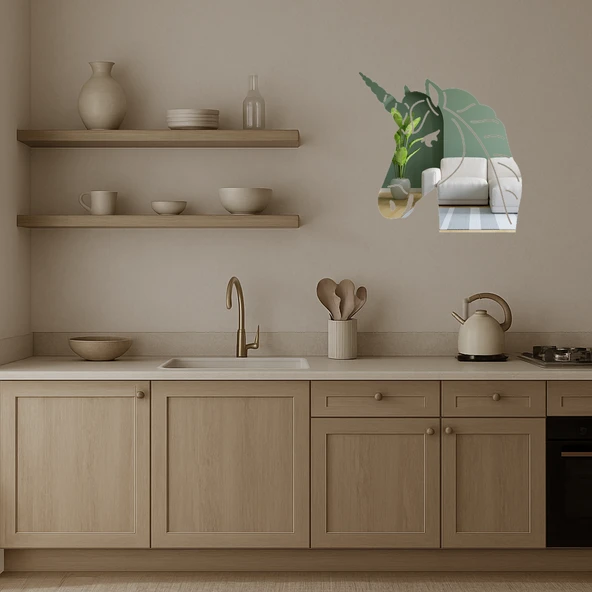 Unicorn Yüzü Dekoratif Aynalı Tablo - Resim 4