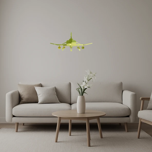 Soyut Uçak Figürlü Duvar Dekorasyonu ürün görseli