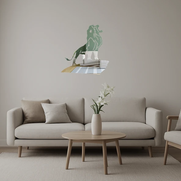 Aslan Kral Simba Dekoratif  Aynalı Tablo ürün görseli