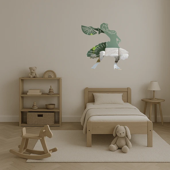 Dans Eden Kadın Dekoratif Aynalı Tablo - Resim 4