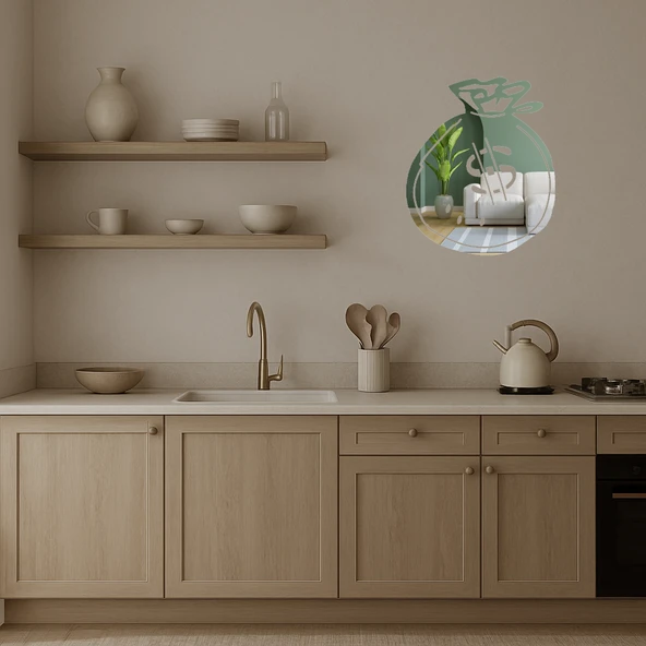 Para Çantası Dekoratif  Aynalı Tablo - Resim 3