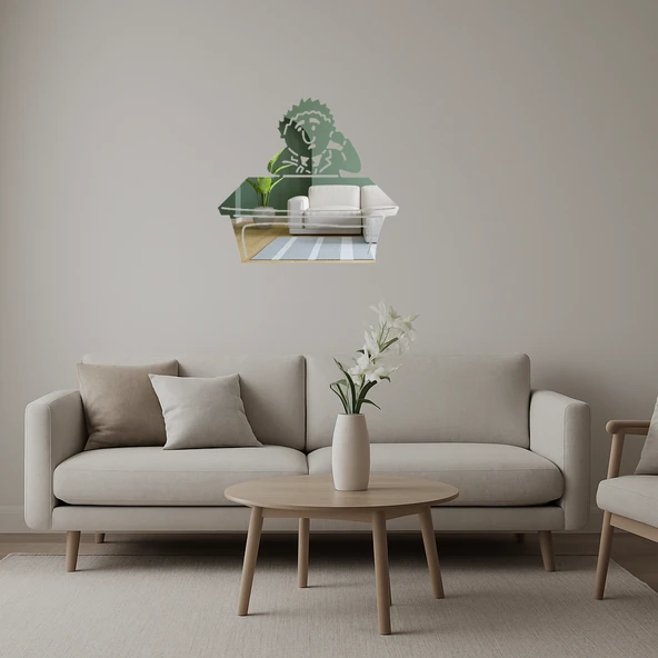 Ofis Adamı ve Masa Temalı  Aynalı Tablo ürün görseli