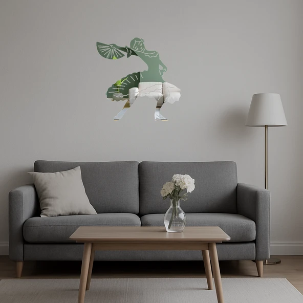 Dans Eden Kadın Dekoratif Aynalı Tablo - Resim 5