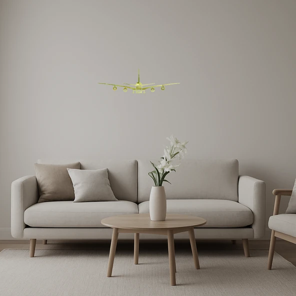 Sanatsal Uçak Duvar Dekorasyonu ürün görseli