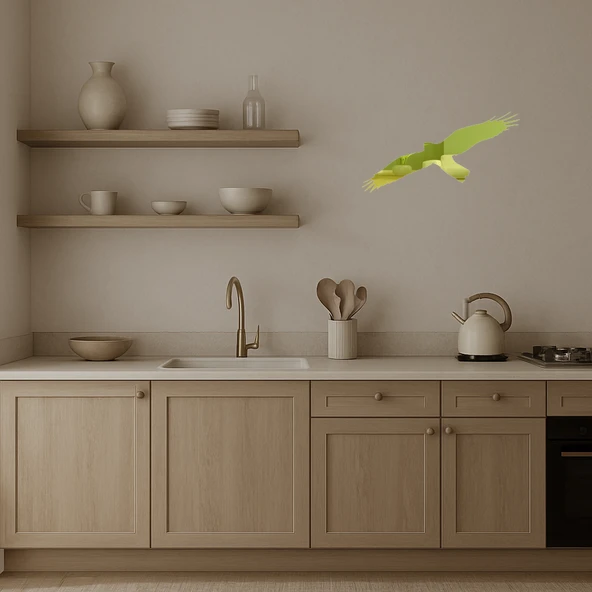 Güç ve Asalet: Uçan Kartal  Altın Aynalı Tablo - Resim 3