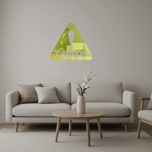 Caution Üçgen Uyarı Tabelası ürün görseli