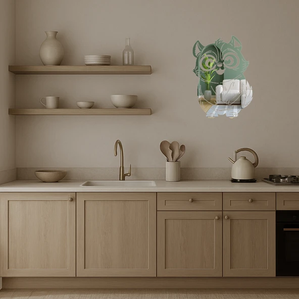 Sevimli Karakter Dekoratif Duvar Aynalı Tablosu - Resim 3