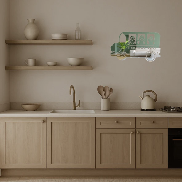 Okul Servisi Dekoratif Aynalı Tablo - Resim 3