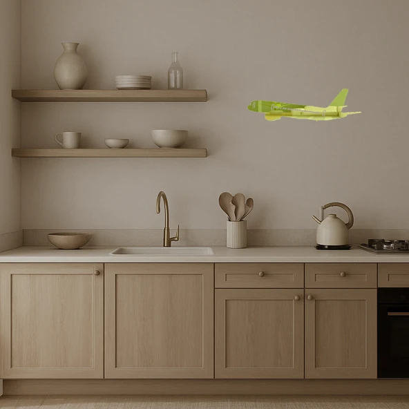 Retro Uçak Duvar Süsü - Resim 3