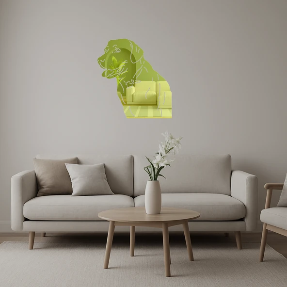 Sevimli Köpek Yüzü  Duvar Sanatı ürün görseli