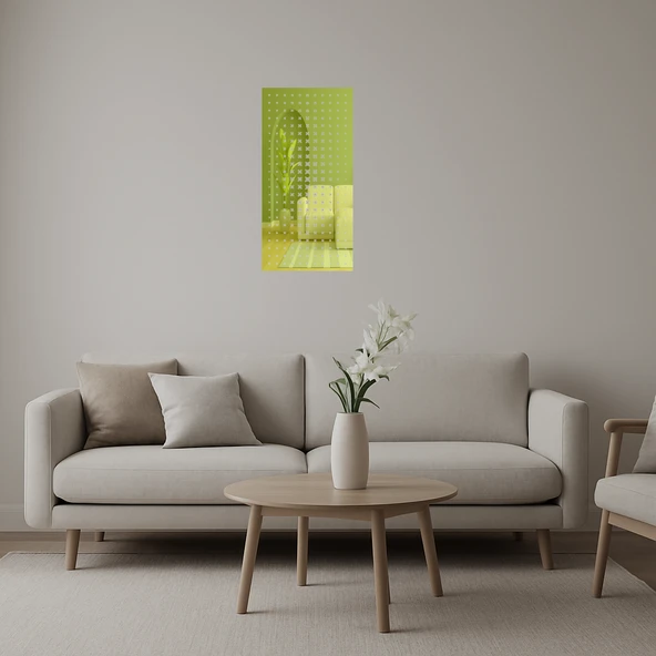 Minimalist Çizgilerle Dekoratif  Altın Aynalı Tablo ürün görseli