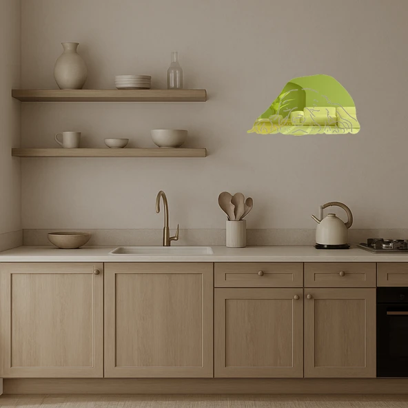 Uyuyan Köpek Dekoratif Altın Aynalı Tablo - Resim 3