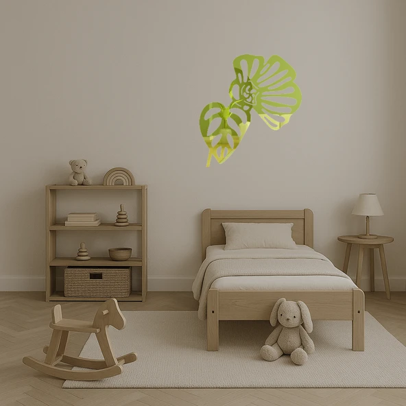 Elegant Çiçek Baskılı Duvar Panosu - Resim 4