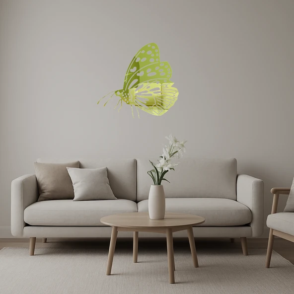 Kelebek Motifli Duvar Dekorasyonu ürün görseli