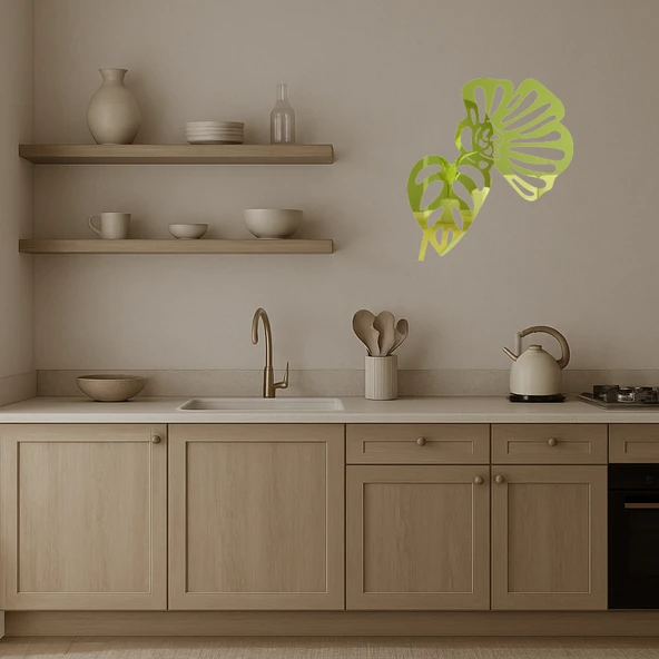 Elegant Çiçek Baskılı Duvar Panosu - Resim 3