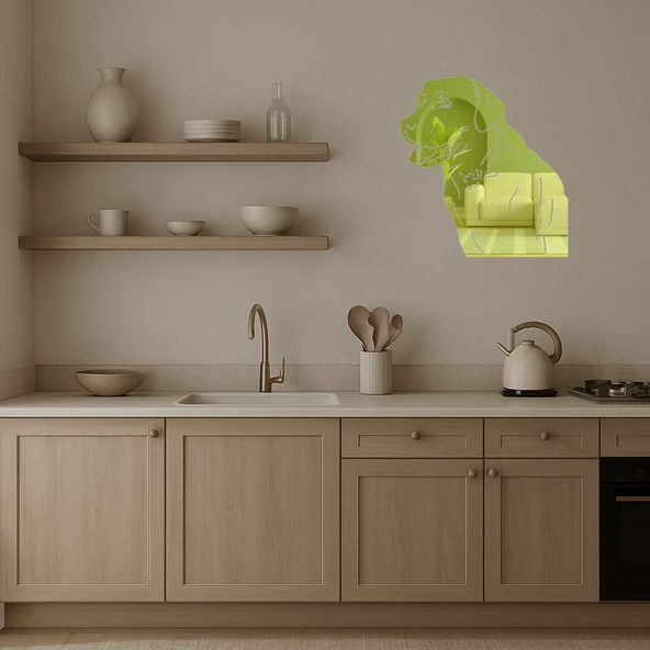 Sevimli Köpek Yüzü  Duvar Sanatı - Resim 3