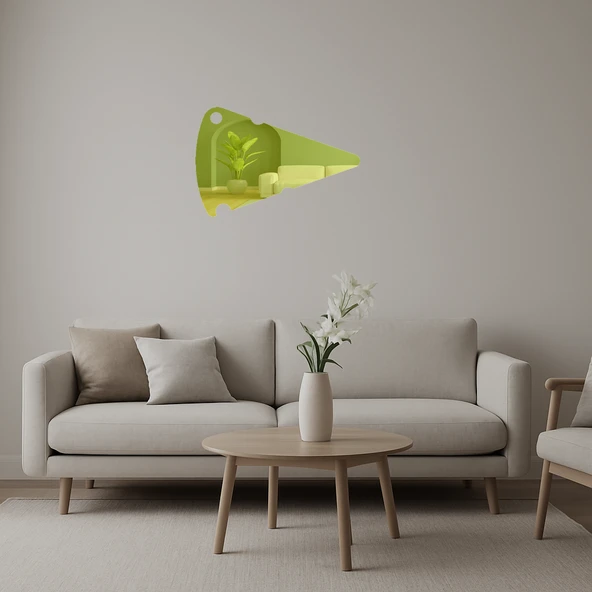 Doğanın Sesleri  Dekoratif Altın Aynalı Tablo ürün görseli