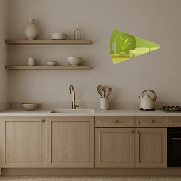 Geometrik Sanatlar  Dekoratif Altın Aynalı Tablo - Resim 3