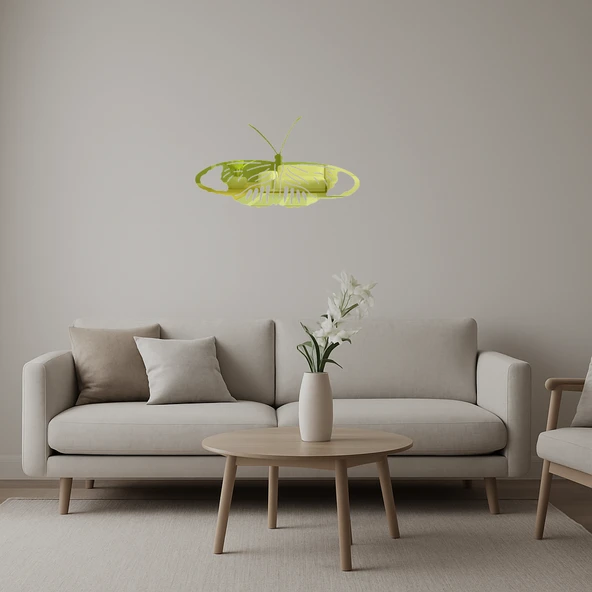 Şık  Kelebek Altın Aynalı Tablo ürün görseli