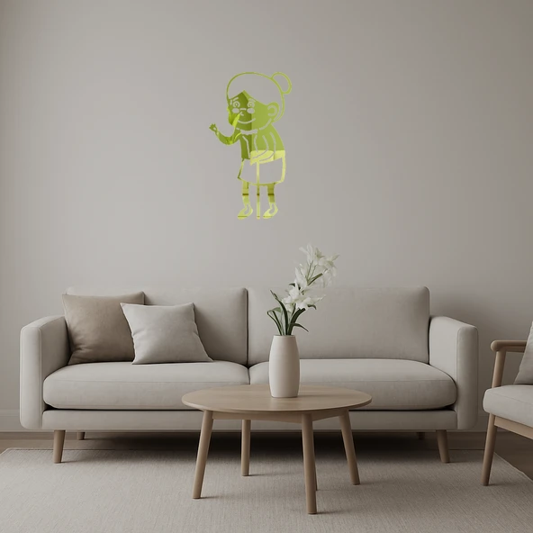 Büyükanne Temalı  Dekoratif Altın Aynalı Tablo ürün görseli