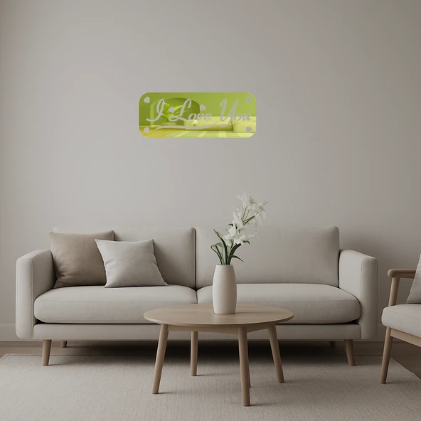 I Love You Yazılı  Duvar Süsü ürün görseli