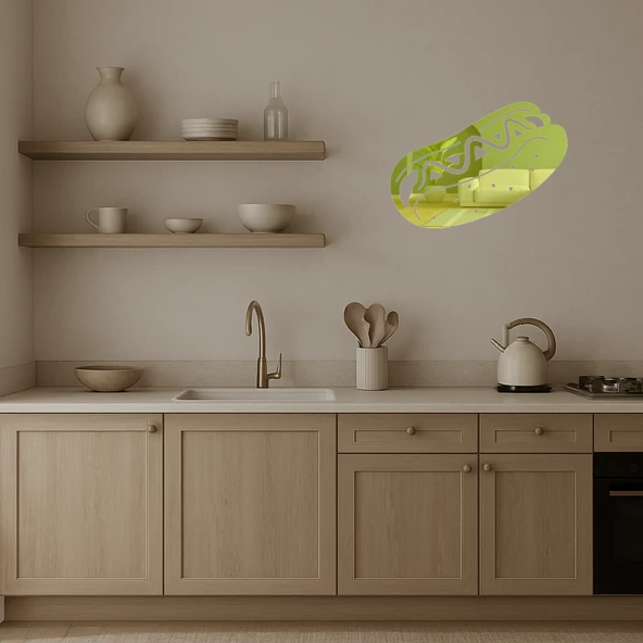 İç Mekan Dekoratif Sandviç Altın Aynalı Tablosu - Resim 3