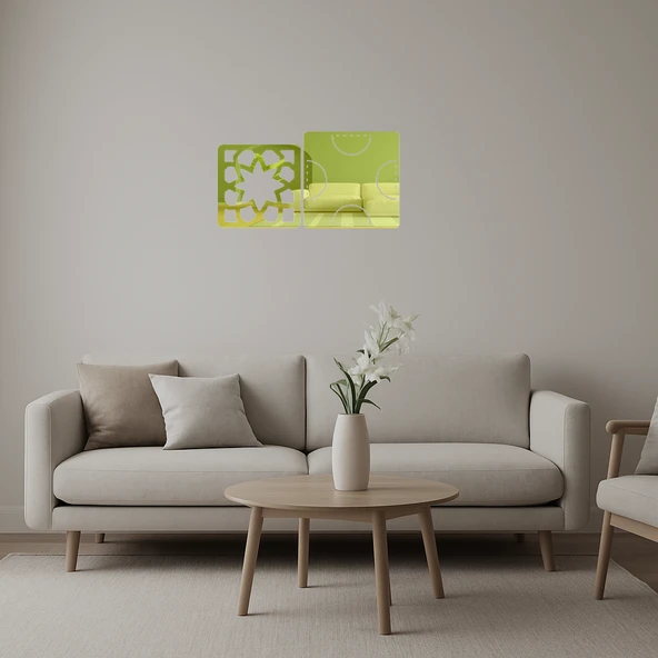 Marin Temalı  Dekoratif Altın Aynalı Tablo ürün görseli