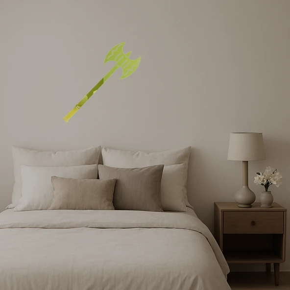 Savaş Baltası Tasarımlı Dekoratif  Altın Aynalı Tablo - Resim 2