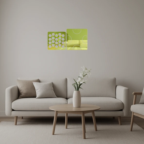 Sanatsal Çizim Temalı  Dekoratif Çerçeve