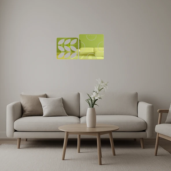 Modern Çizgiler  Dekoratif Altın Aynalı Tablo ürün görseli