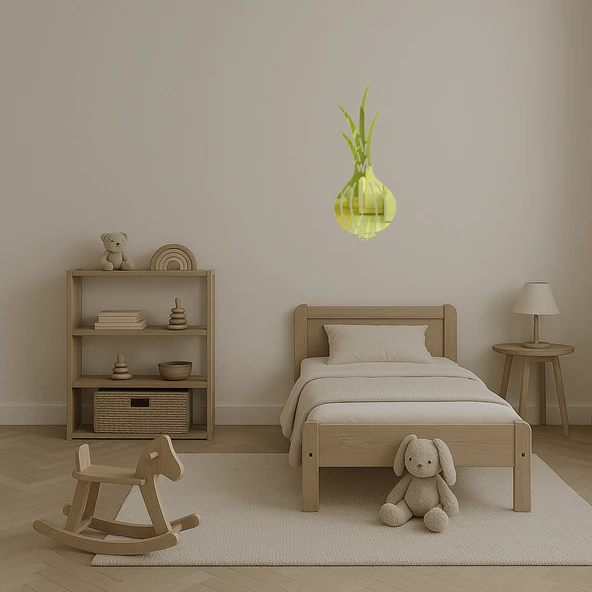 Soğan Tasarımlı Dekoratif Altın Aynalı Tablo - Resim 4