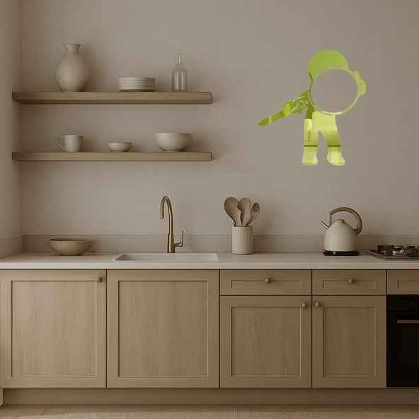 Arayış Figürü Dekoratif Altın Aynalı Tablo - Resim 3