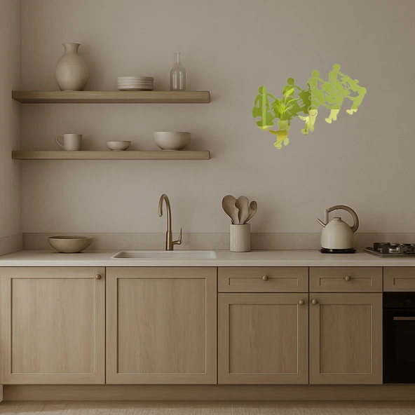 Başarıya Ulaşan Takım Dekoratif Altın Aynalı Tablo - Resim 3