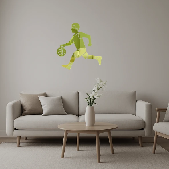 Top Sektiren Erkek Emoji Dekoratif Altın Aynalı Tablo ürün görseli