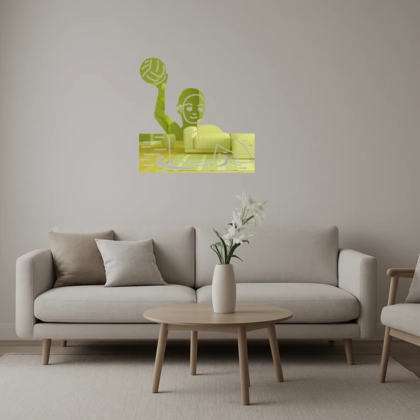 Su Topu Oyuncusu Emoji  Duvar Süsü ürün görseli