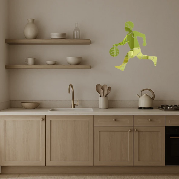 Top Sektiren Erkek Emoji Dekoratif Altın Aynalı Tablo - Resim 4