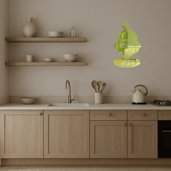 Çalışan Adam Altın Aynalı Tablosu - Resim 3