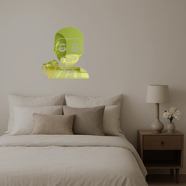 Yargıç Erkek Emoji Dekoratif Altın Aynalı Tablo - Resim 2