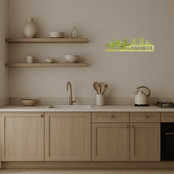 Öğrenme Anı Temalı  Dekor Altın Aynalı Tablo - Resim 4