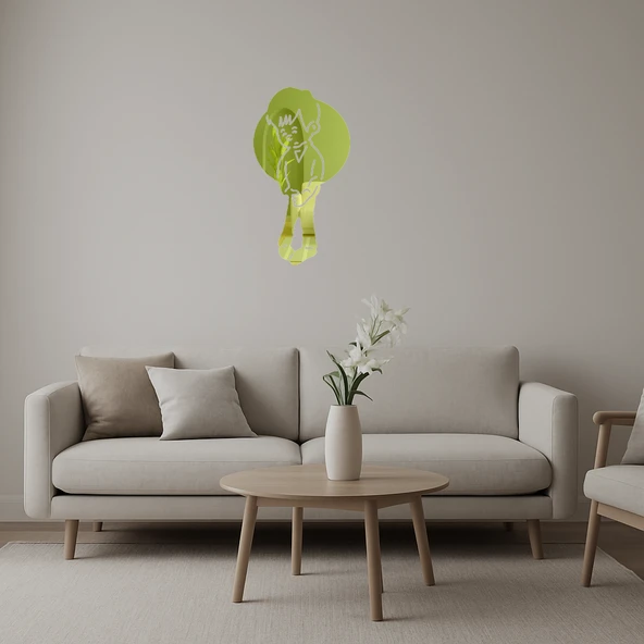 Utangaç Çocuk  Dekoratif Altın Aynalı Tablo ürün görseli