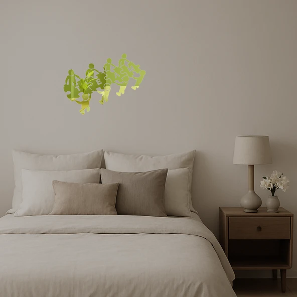 Başarıya Ulaşan Takım Dekoratif Altın Aynalı Tablo - Resim 2