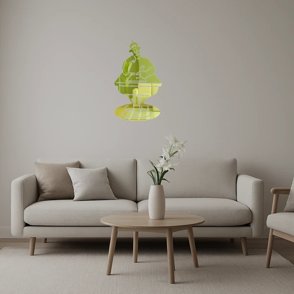 Çalışan Adam Altın Aynalı Tablosu ürün görseli