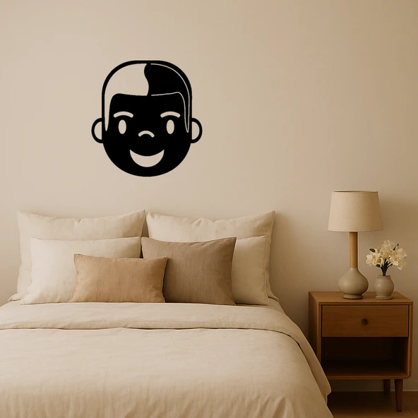 Erkek Yüzü Tasarımlı Dekoratif Tablo ürün görseli