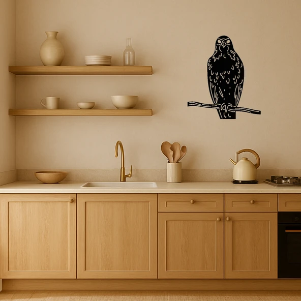 Kooper Şahin Desenli MDF Duvar Tablosu - Resim 2