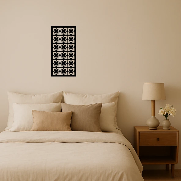 Soyut Çiçek Desenli MDF Dekoratif Tablo ürün görseli