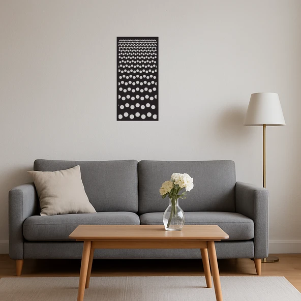 Soyut ve Çiçek Motifli Dekoratif Panel - Resim 4