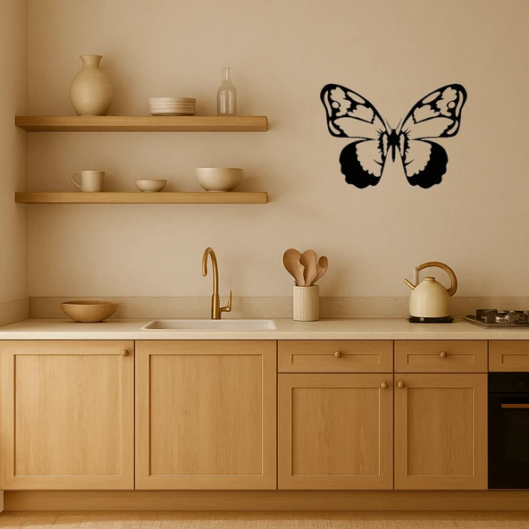 Kelebek Desenli Dekoratif Panel - Resim 2