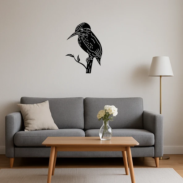 Renkli Yalıçapkını MDF Dekoratif Tablo - Resim 4