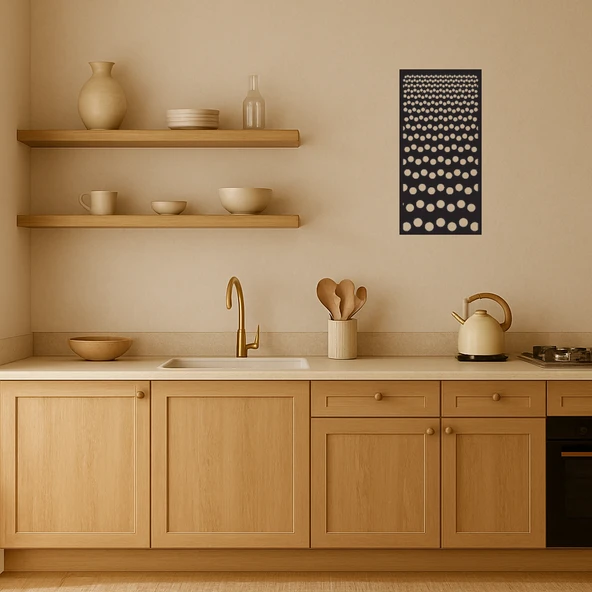 Soyut ve Çiçek Motifli Dekoratif Panel - Resim 2