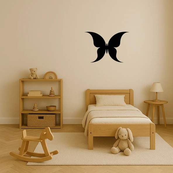 Sanatsal Kelebek Temalı MDF İç Mekan Tablosu - Resim 3